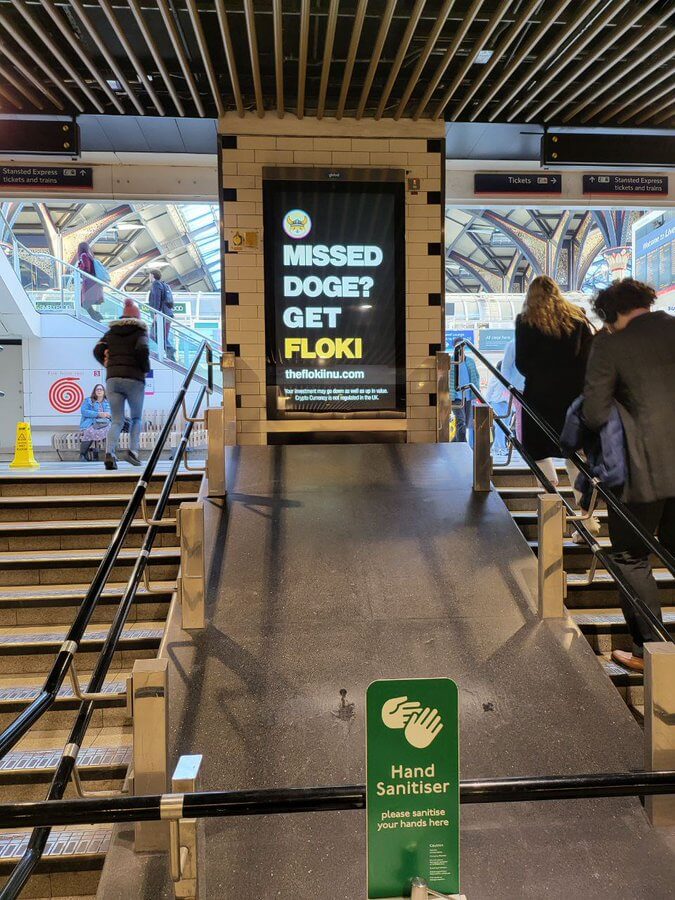 Floki Inu advertising in London