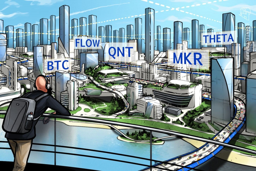 Top 5 cryptocurrencies to watch this week BTC FLOW THETA Top 5 cryptocurrencies to watch this week: BTC, FLOW, THETA, QNT, MKR